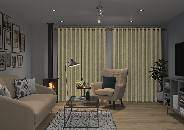 Buckingham, Natural - Made to Measure Curtains - Image 7